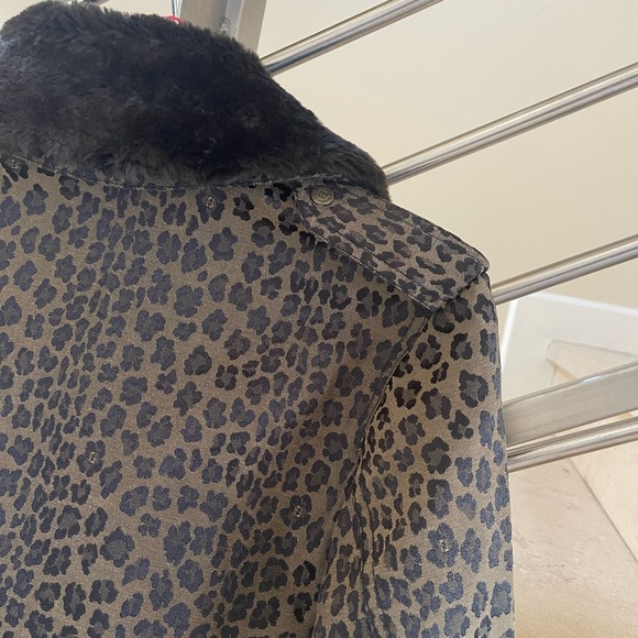 VINTAGE FENDI brown black Animal PRINT JACKET - Picture 4 of 16